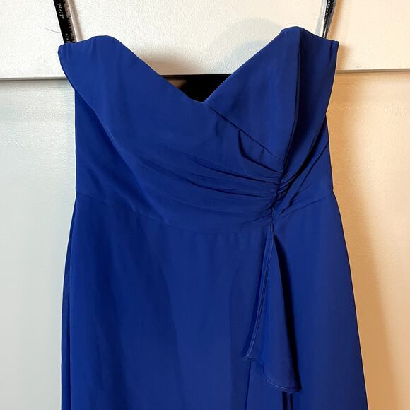 Alfred Angelo Sweetheart Neckline Short Formal Blue Cocktail Dress Size 8 - Picture 2 of 14